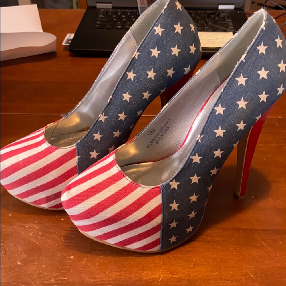 Sexy patriotic heels